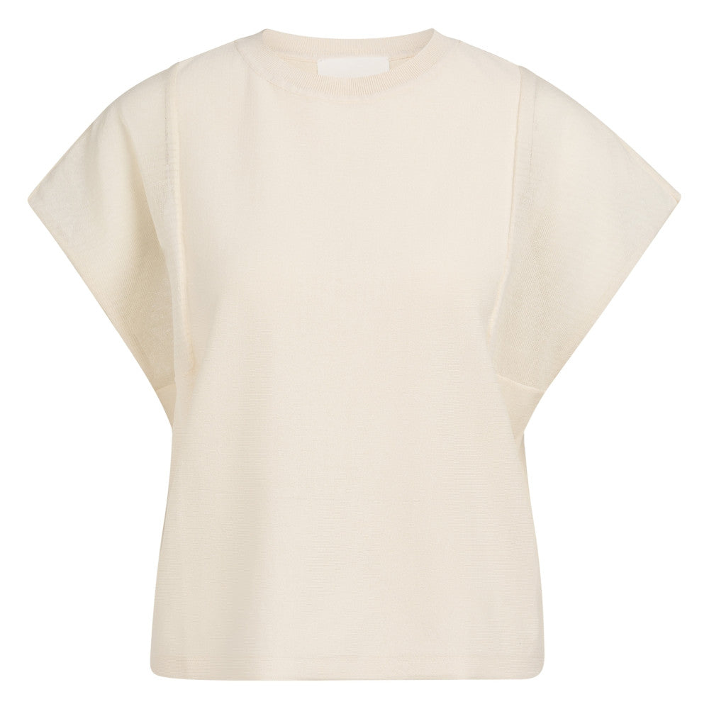yaya 01-000578-604 creme beige top yaya ecru