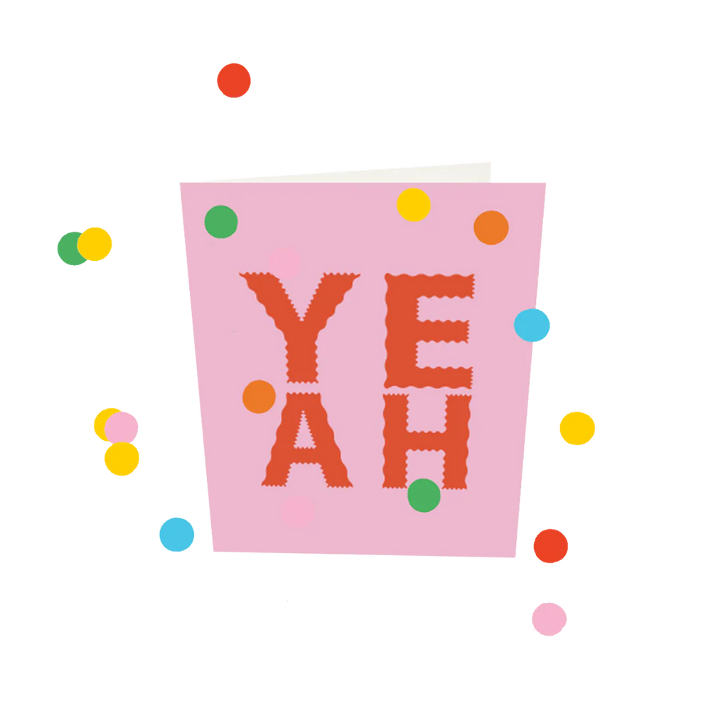 the gift label confetti cards yeah cadeaukaart