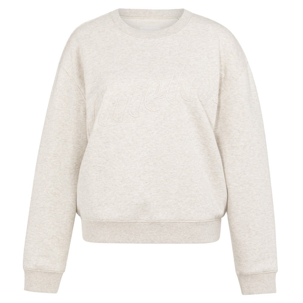 yaya 01-109105-601 heather grey melange sweater timeless lichtgrijs