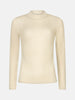 ydence knitted top lotte ecru silver top doorzichtig beige zilver