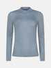 knitted top lotte blue grey doorzichtige top blauw grijs