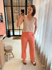 fqlava ankle pants burnt coral freequent linnen broek koraal