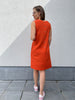 Freequent Lava dress oranje jurk A-lijn zomerjurk
