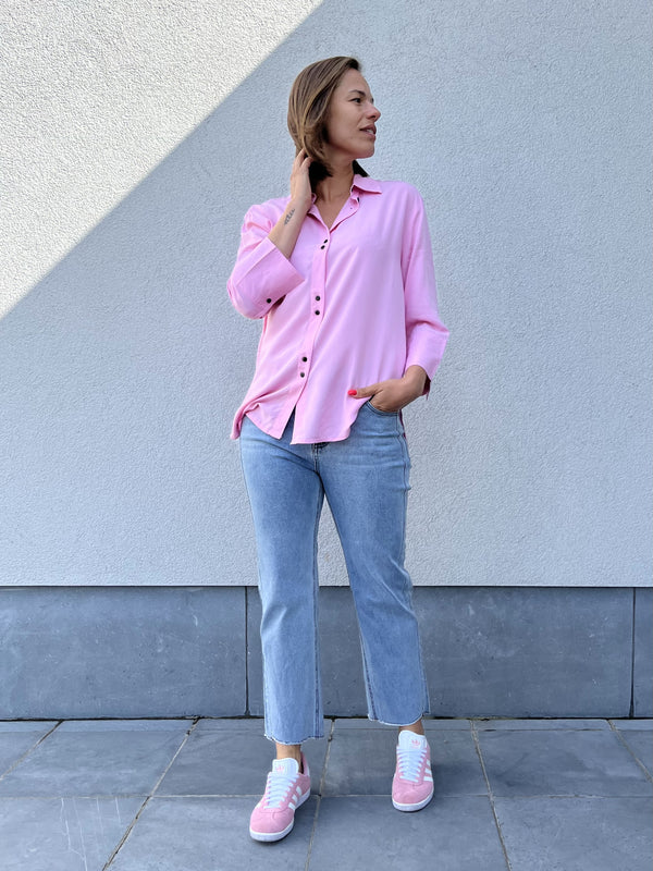 Freequent aela shirt begonia pink roze hemd blouse