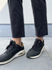 R. Display jeans zwart donkergrijs enkellengte hoge taille rechte broek