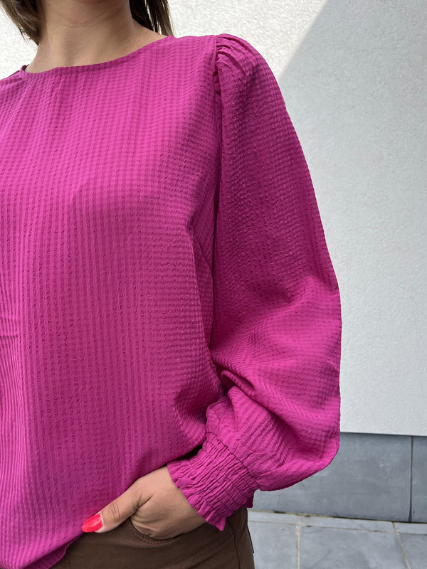 Kaffe dorte blouse fuchsia red