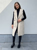 JDY viola long waistcoat otw hab nature melange beige lange jas knopen gilet