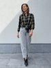 JDY stay l/s long shirt wvn kalamata black hemd blouse kaki zwart