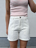 JDYmaddie hw no belt pocket shorts pnt cloud dancer short hoge taille ecru beige