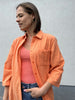 KApauline shirt dress melon kaffe jurk hemd blouse meloen koraal oranje