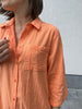 KApauline shirt dress melon kaffe jurk hemd blouse meloen koraal oranje