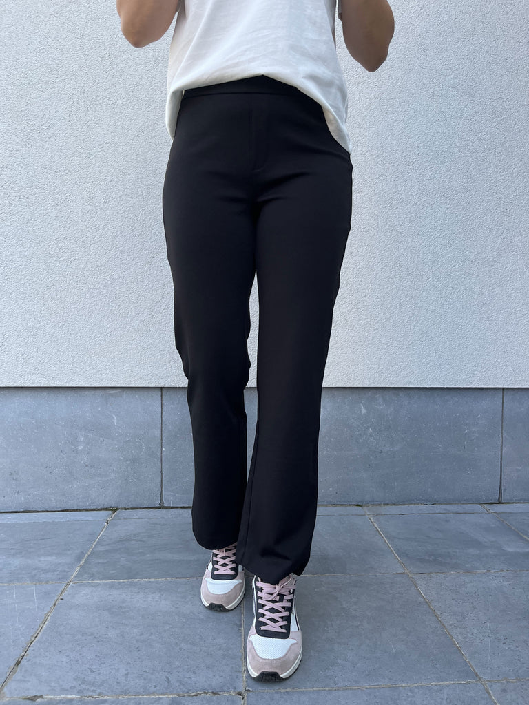 FRblazer pa1 black fransa pant joggingbroek flared leg zwart