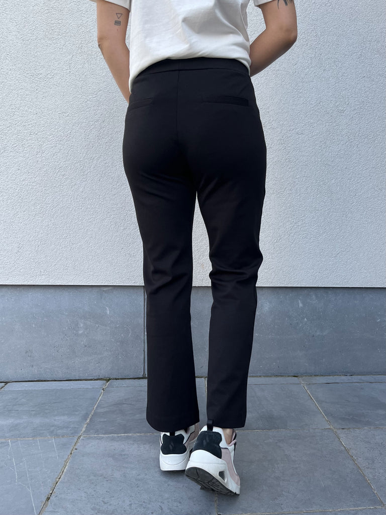 FRblazer pa1 black fransa pant joggingbroek flared leg zwart