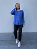 FQbalana blouse wedgewood freequent lange mouwen blauw knoopjes