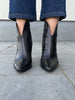 Tangoshoes enkellaarsjes jude 12a black zwart metallic boots diabola