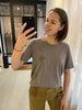 JDYpenny flock print top t-shirt grijs snake slang grey