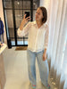 PColline ls lace shirt wvn noos cloud dancer pieces hemd blouse lange mouwen kant wit broderie