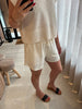 IHnadea sho2 birch ichi losvallende short beige set