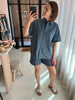 PCMIA HW DENIM SHORTS MM WVN MEDIUM BLUE DENIM pieces jeansshort short elastische tailleband zakken blauw