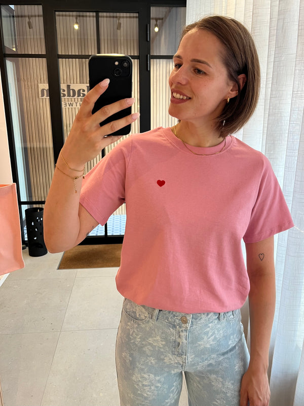 JDYpisa s/s print top jrs noos cashmere roze bittersweet heart t-shirt korte mouwen ronde hals roze hartje