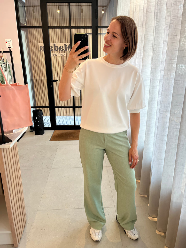 Lofty Manner trouser delphine mint green broek muntgroen