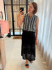 PCSONNIE HW MIDI SKIRT JRS BC black pieces rok zwart