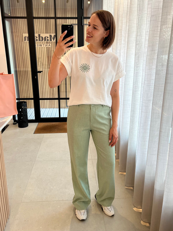 Lofty Manner trouser delphine mint green broek muntgroen