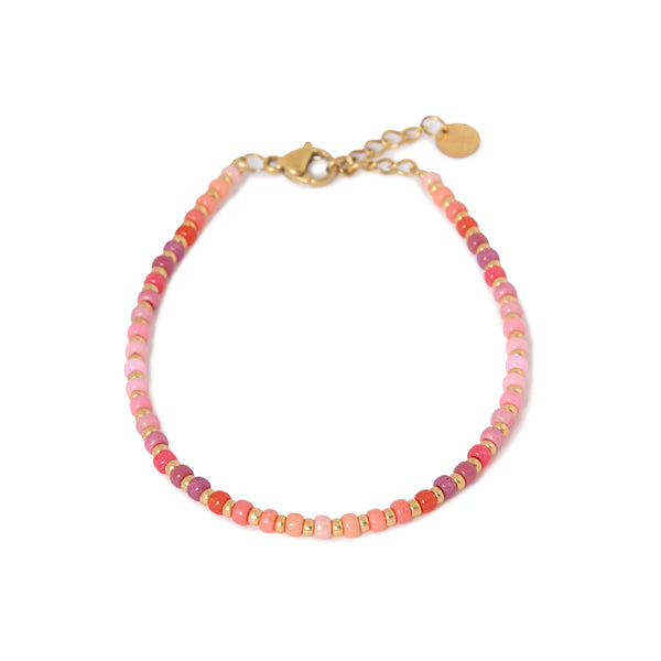 label kiki all day pink bracelet gold