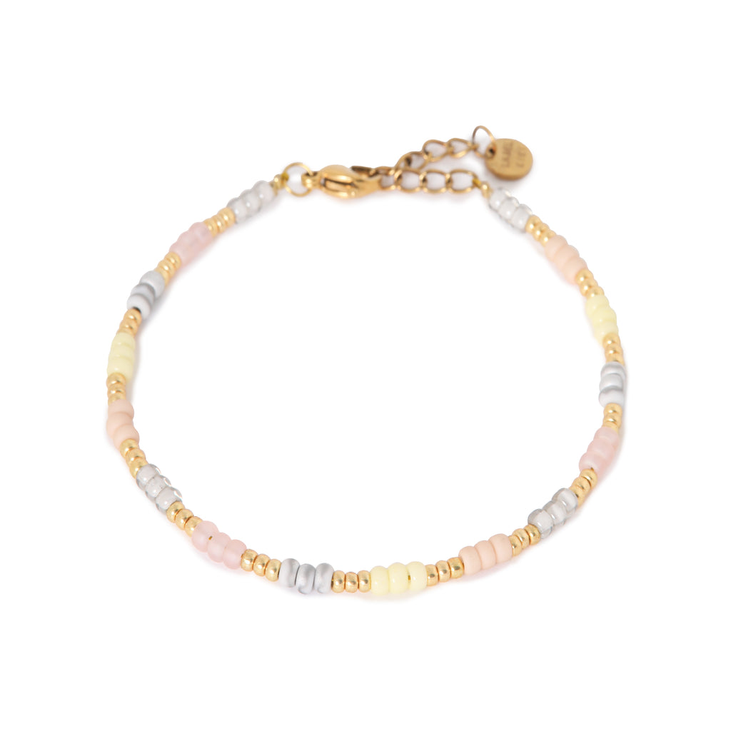 armband soft rainbow bracelet gold goud label kiki