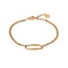 athena bracelet gold label kiki stainless steel goud