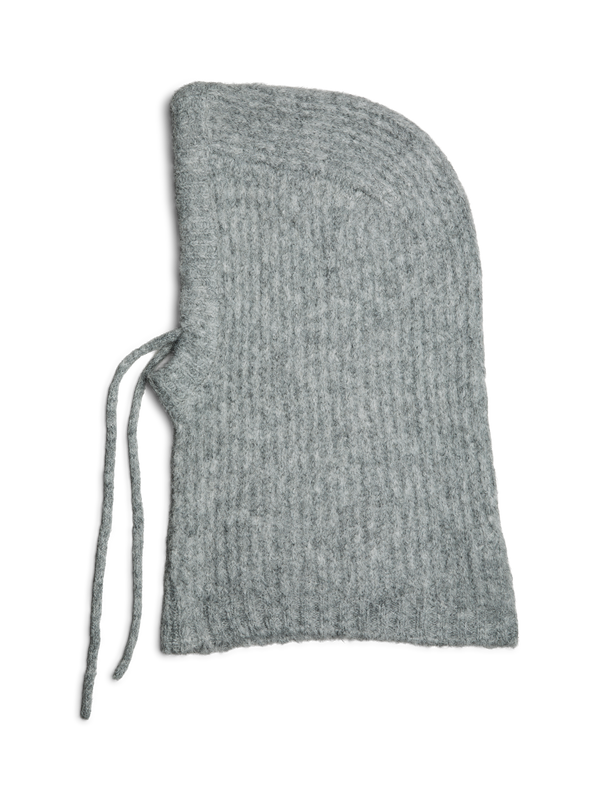 PCNAMBI BALACLAVA NOOS BC light grey melange pieces balaclava zacht grijs