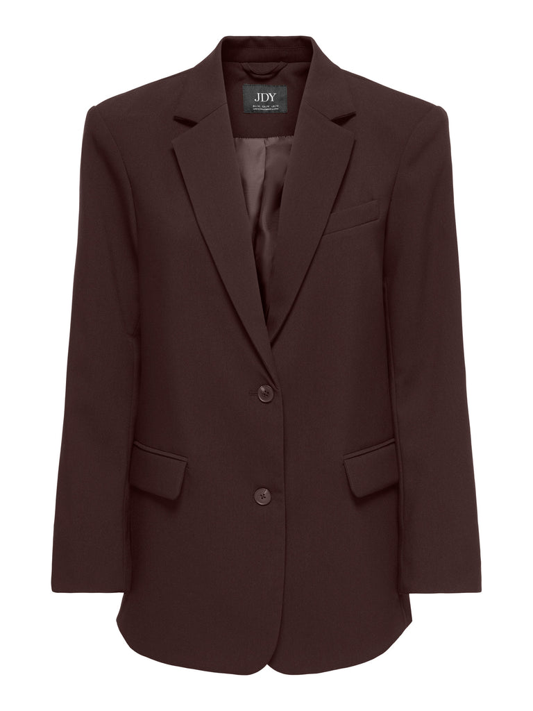 JDYVIV L/S BLAZER PNT NOOS chocolate torte bruin chocoladebruin