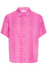 IHAYA SH4 pink white graphic ichi blouse roze wit fuchsia