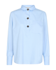 fqflynn chambray blue freequent blouse lichtblauw lange mouwen knopen
