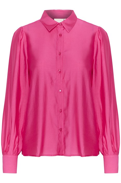 IHkadelia sh2 Pink Yarrow ichi blouse lange pofmouwen roze