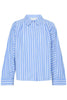 PZmaiken ls shirt Marina Blue Striped pulz jeans hemd blouse gestreept blauw wit knoopjes lange mouwen