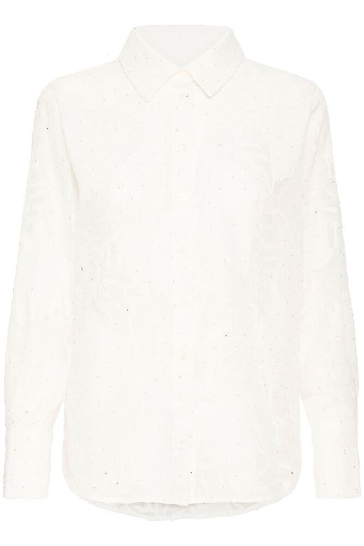 PZSYBIL SHIRT bright white pulz jeans blouse wit glitter studs