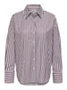 JDYVESPER L/S LOOSE SHIRT WVN NOOS cloud dancer fig hemd gestreept wit bordeaux