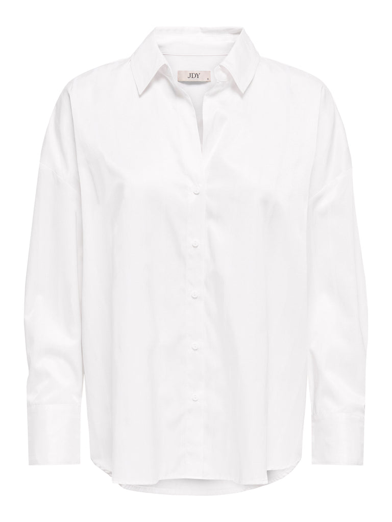 JDYVESPER L/S LOOSE SHIRT WVN NOOS white hemd wit
