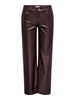 JDYALEXA COSMO MW CROCO STRAIGHTPANT PNT fudge broek leder-look faux leather bordeaux