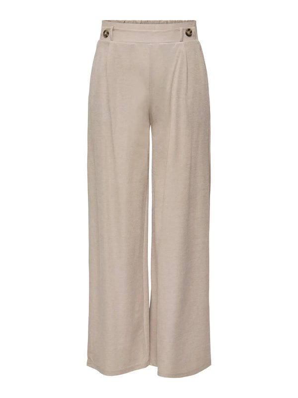 JDYBIRDIE GEGGO LONG PANT JRS NOOS chateau grey broek linnen beige