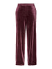 PCBOSELLA VELOUR HW WIDE PANT WINETASTING pieces broek velours bordeaux