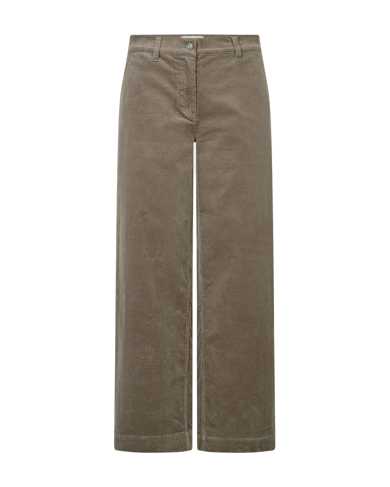 FQcordy pants morel freequent broek ribfluweel ribstof taupe