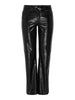 JDYCOSMO MW STRAIGHT PANT PNT black broek leather-look faux leather zwart