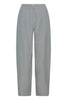 IHFAVA BARREL PA grey melange ichi broek lichtgrijs
