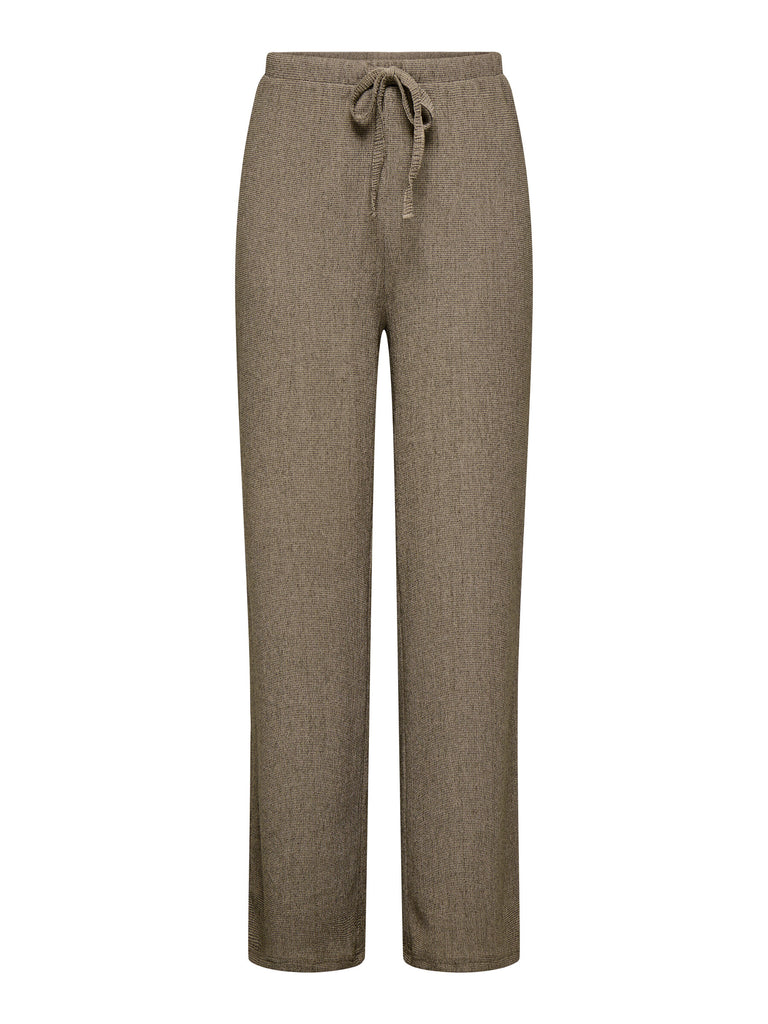 JDYJENNA WIDE PANT JRS greige melange broek wijde pijpen lichte stof set bruin grijs
