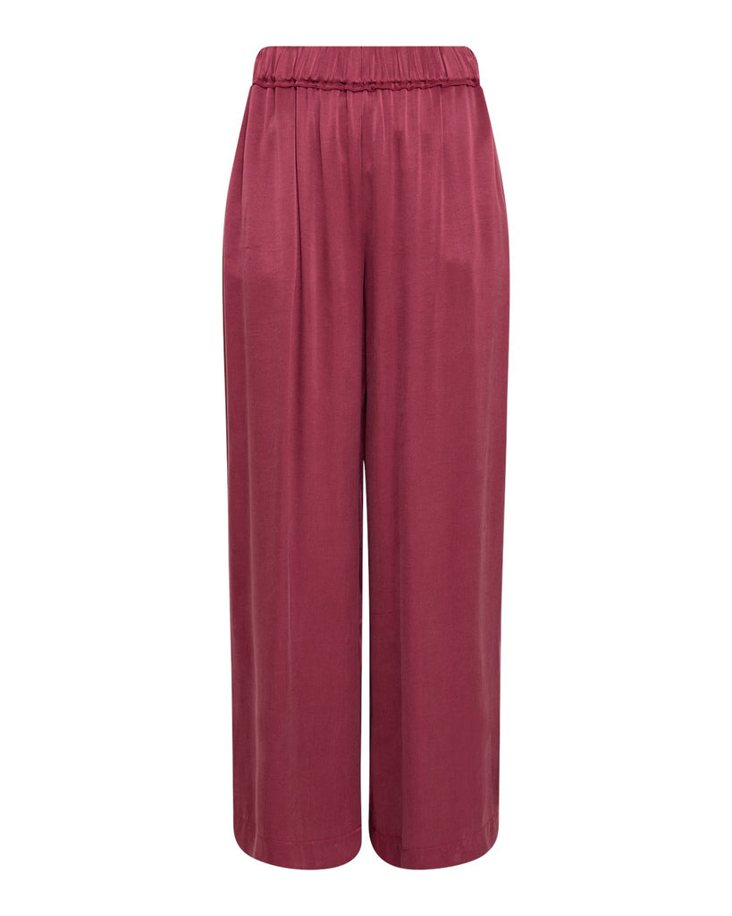 MSCHShaelan Pants rhododendron msch copenhagen broek satijn framboos