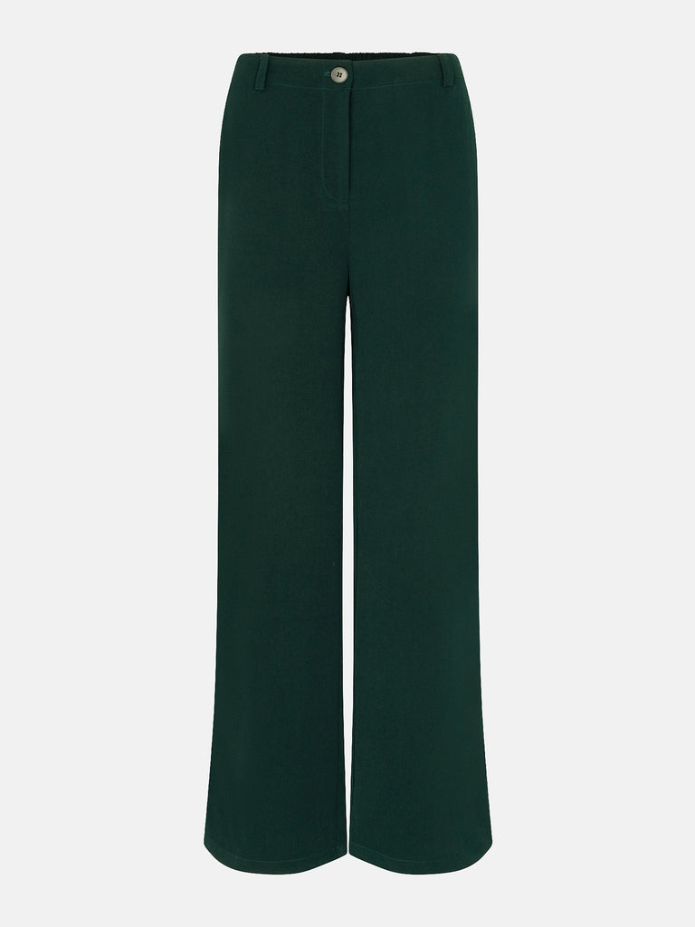 ydence pants solange emerald broek donkergroen groen