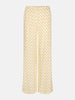 ydence pants stacey pink soft yellow broek geel roze polka dots