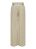 JDYbirdie geggo long pant jrs noos chateau gray melange losvallende broek sierknopen soepele lichte stof zomerbroek beige taupe